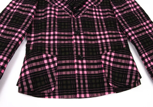 robe de chambre COMME des GARCONS Check Weave Big Flap Pocket Jacket K-174733_010