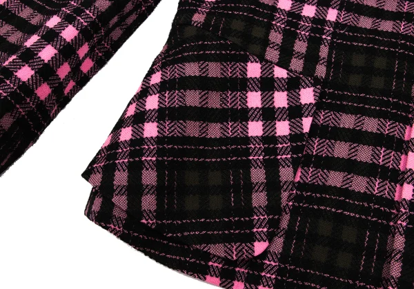 robe de chambre COMME des GARCONS Check Weave Big Flap Pocket Jacket K-174733_011