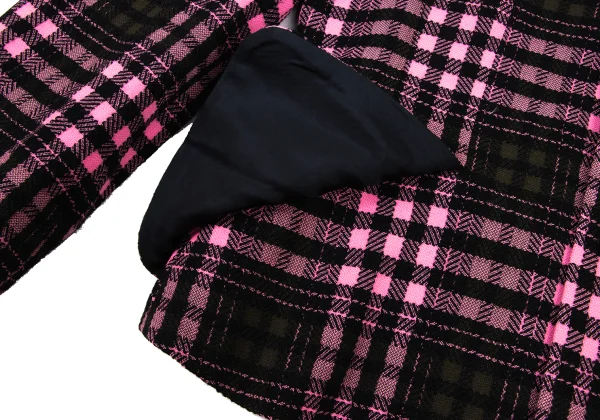robe de chambre COMME des GARCONS Check Weave Big Flap Pocket Jacket K-174733_012