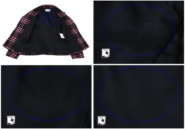 robe de chambre COMME des GARCONS Check Weave Big Flap Pocket Jacket K-174733_014