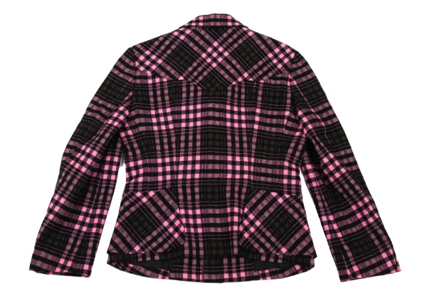 robe de chambre COMME des GARCONS Check Weave Big Flap Pocket Jacket K-174733_015