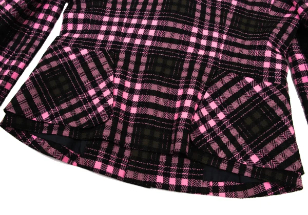 robe de chambre COMME des GARCONS Check Weave Big Flap Pocket Jacket K-174733_016