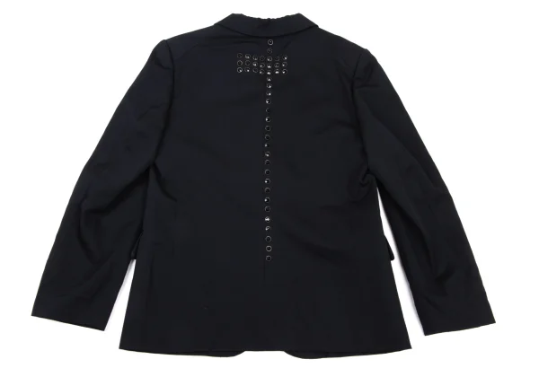 robe de chambre COMME des GARCONS Wool Gabardine Back Jeweled Jacket K-174735_016