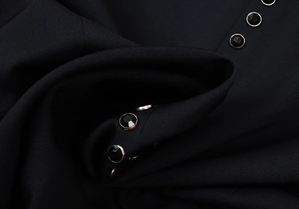 robe de chambre COMME des GARCONS Wool Gabardine Back Jeweled Jacket K-174735_018