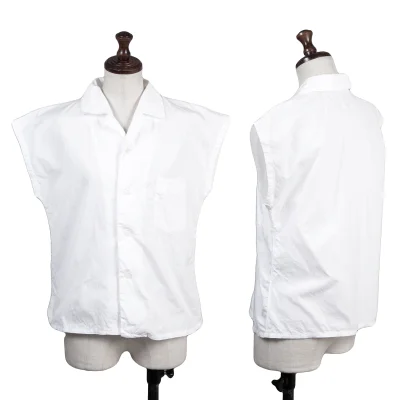 robe de chambre COMME des GARCONS Sleeveless Open-Collar Blouse