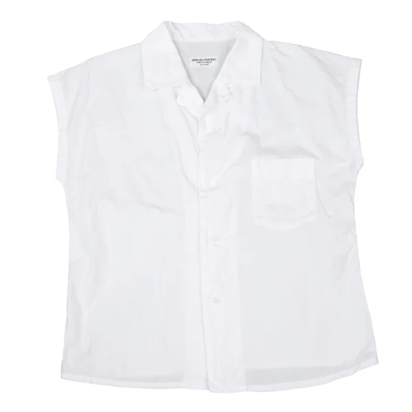 robe de chambre COMME des GARCONS Sleeveless Open-Collar Blouse K-174742_002