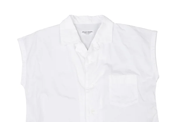 robe de chambre COMME des GARCONS Sleeveless Open-Collar Blouse K-174742_003