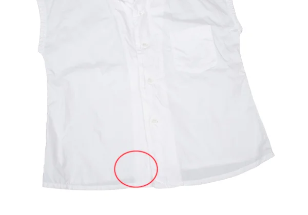 robe de chambre COMME des GARCONS Sleeveless Open-Collar Blouse K-174742_010