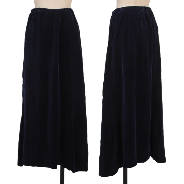robe de chambre COMME des GARCONS Switching Velour Skirt Navy S-M K-174743_001