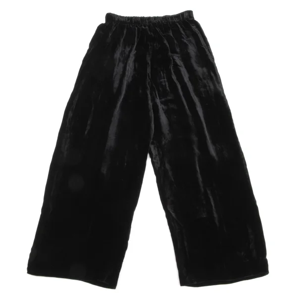 robe de chambre COMME des GARCONS Velour Wide Easy Pants Black S-M K-174745_001