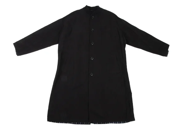Y's Stripe Layered Linen Cotton Coat K-174748_002