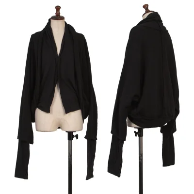 Y's Faux Layered Cotton Knit Cardigan