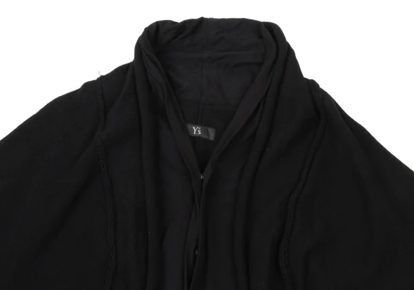 Y's Faux Layered Cotton Knit Cardigan K-174751_003