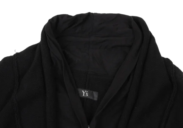 Y's Faux Layered Cotton Knit Cardigan K-174751_004