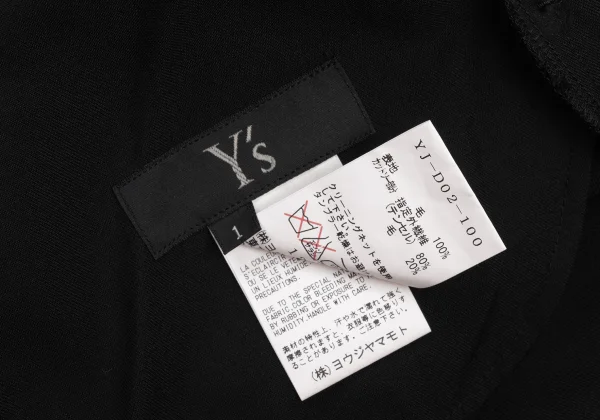 Y's Switching Wool Gabardine Dress K-174752_017