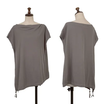 Yohji Yamamoto NOIR Drawstring Boat Neck Top