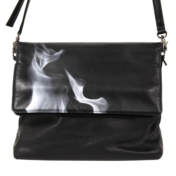 Yohji yamamoto discord Fire Plisse Leather Shoulder Bag K-174761_003