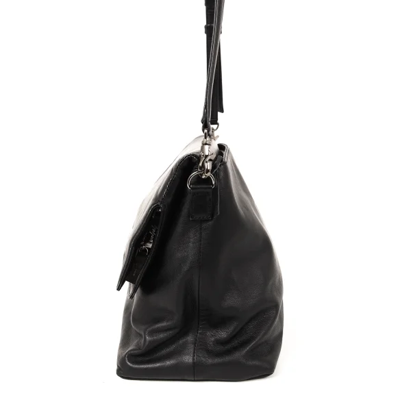 Yohji yamamoto discord Fire Plisse Leather Shoulder Bag K-174761_004