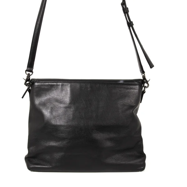 Yohji yamamoto discord Fire Plisse Leather Shoulder Bag K-174761_005