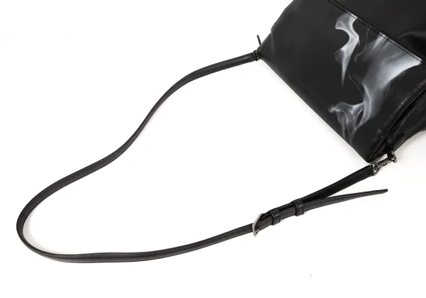 Yohji yamamoto discord Fire Plisse Leather Shoulder Bag K-174761_010