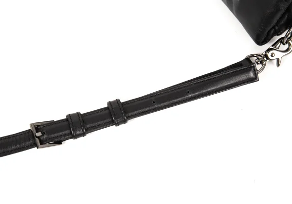 Yohji yamamoto discord Fire Plisse Leather Shoulder Bag K-174761_011