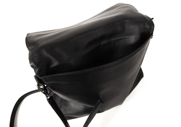 Yohji yamamoto discord Fire Plisse Leather Shoulder Bag K-174761_013