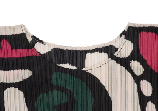 PLEATS PLEASE Pleats Geometric Print Sleeveless Top K-174763_004