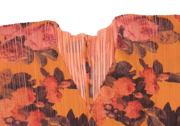 PLEATS PLEASE Pleated Floral Print Cardigan K-174764_004