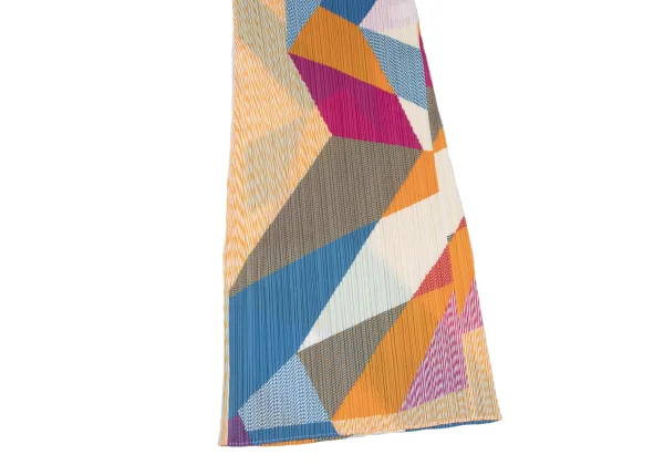 PLEATS PLEASE Pleats Geometric Multi-Color Dress K-174765_006