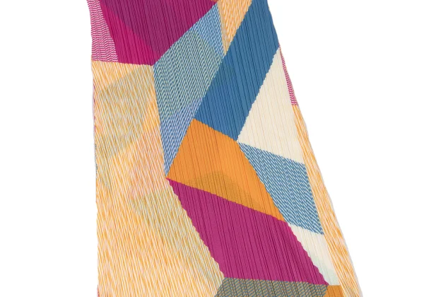 PLEATS PLEASE Pleats Geometric Multi-Color Dress K-174765_009