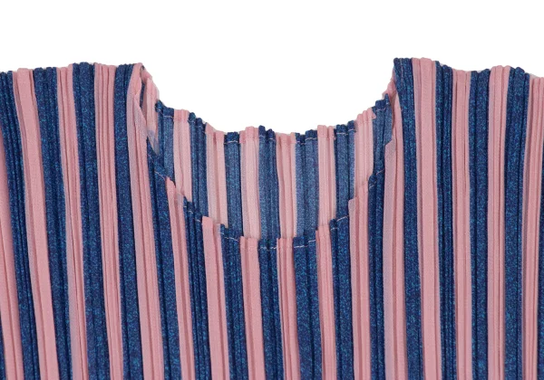 PLEATS PLEASE Pleats Striped Switching Dress K-174766_004