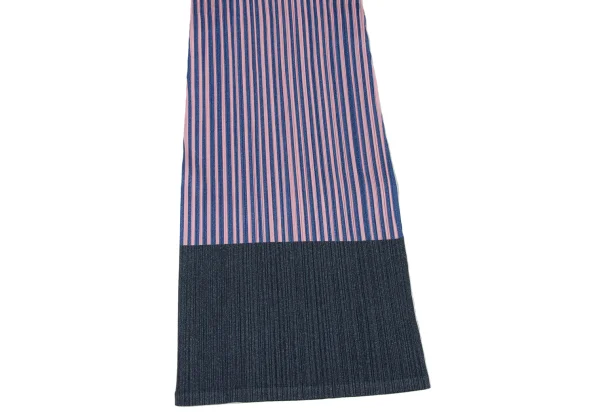 PLEATS PLEASE Pleats Striped Switching Dress K-174766_007