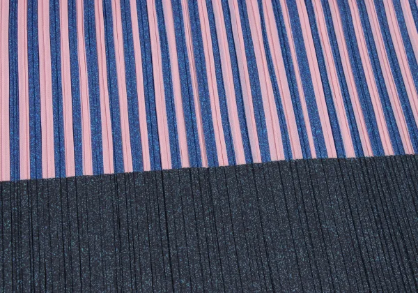 PLEATS PLEASE Pleats Striped Switching Dress K-174766_010