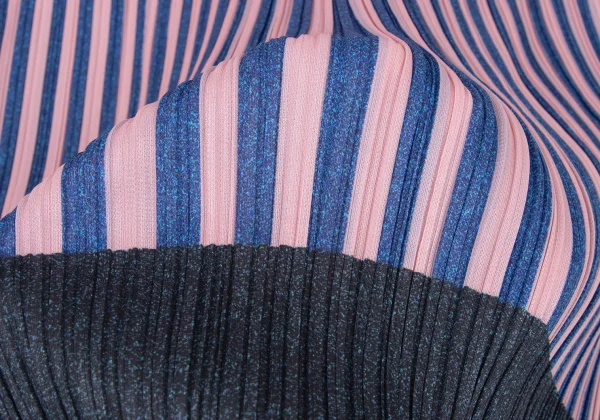 PLEATS PLEASE Pleats Striped Switching Dress K-174766_011