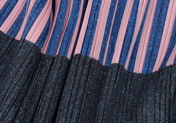 PLEATS PLEASE Pleats Striped Switching Dress K-174766_012