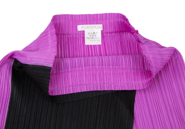 PLEATS PLEASE Color Block Front Wrap Skirt K-174770_006