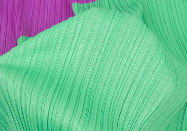 PLEATS PLEASE Color Block Front Wrap Skirt K-174770_012