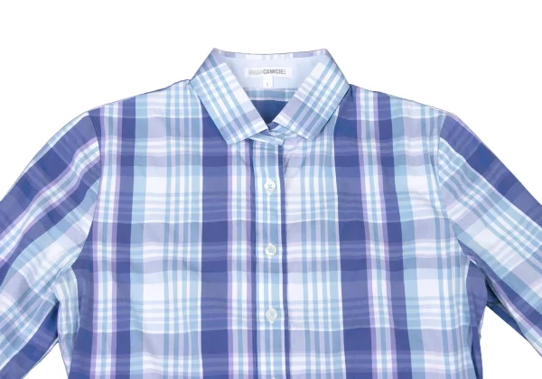 NARACAMICIE One Point Embroidered Check Shirt K-174775_003