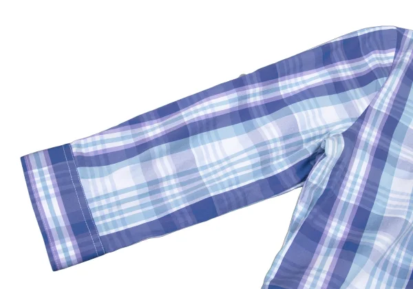 NARACAMICIE One Point Embroidered Check Shirt K-174775_007