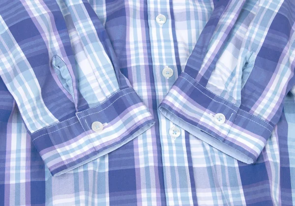 NARACAMICIE One Point Embroidered Check Shirt K-174775_008