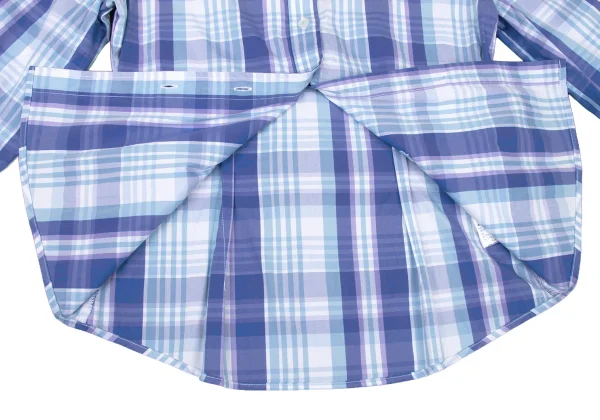 NARACAMICIE One Point Embroidered Check Shirt K-174775_012