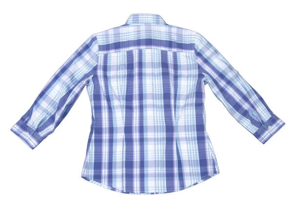 NARACAMICIE One Point Embroidered Check Shirt K-174775_013