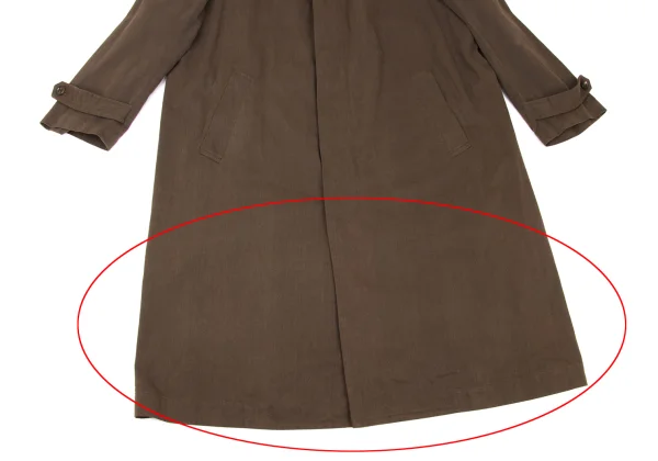 COMME des GARCONS HOMME Cotton Fly Front Long Coat K-174777_010