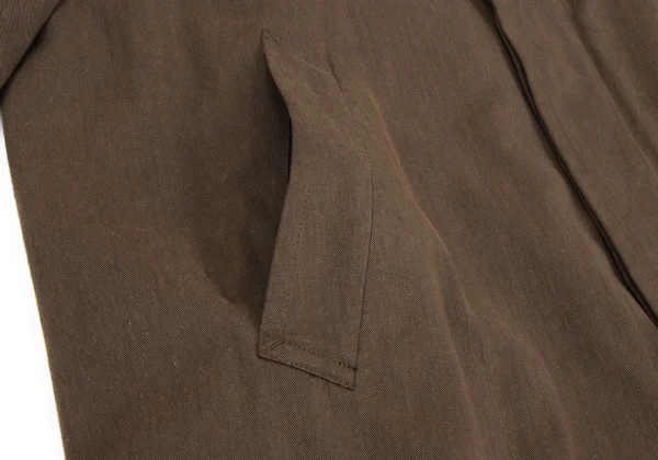 COMME des GARCONS HOMME Cotton Fly Front Long Coat K-174777_012