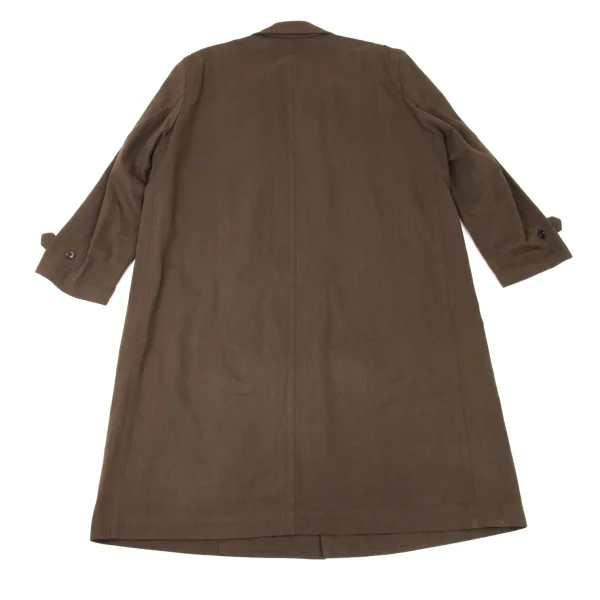 COMME des GARCONS HOMME Cotton Fly Front Long Coat K-174777_015