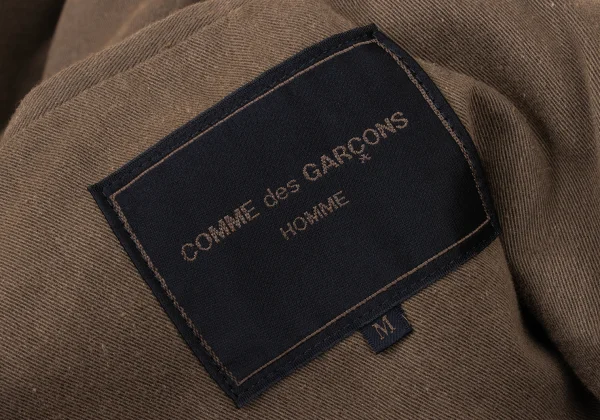 COMME des GARCONS HOMME Cotton Fly Front Long Coat K-174777_019