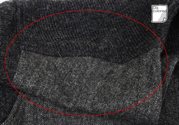 COMME des GARCONS HOMME Herringbone Switching Zip Pocket Cardigan K-174781_003