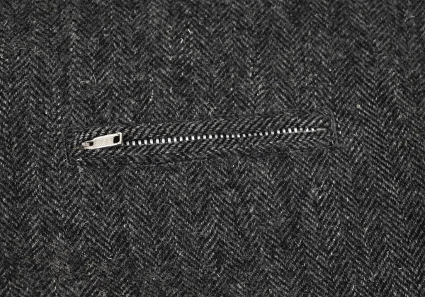 COMME des GARCONS HOMME Herringbone Switching Zip Pocket Cardigan K-174781_007