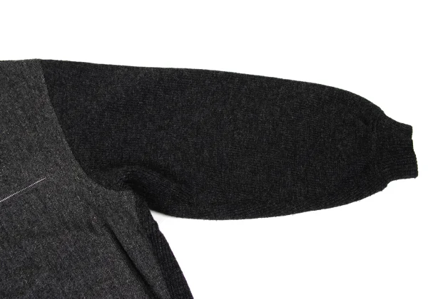 COMME des GARCONS HOMME Herringbone Switching Zip Pocket Cardigan K-174781_008