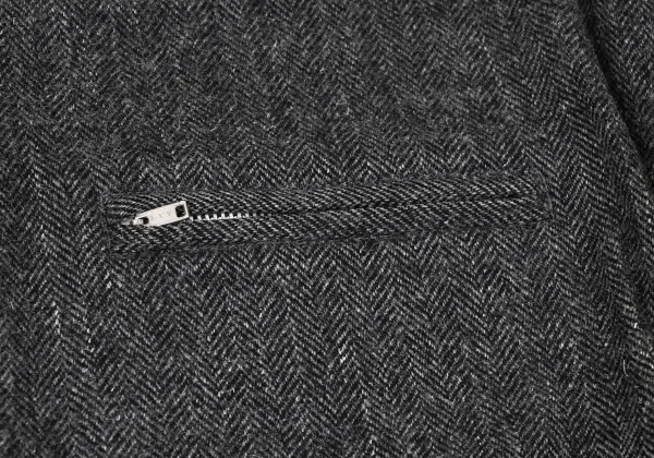 COMME des GARCONS HOMME Herringbone Switching Zip Pocket Cardigan K-174781_011